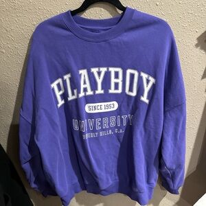 PLAYBOY Men's Crewneck in Bold Purple